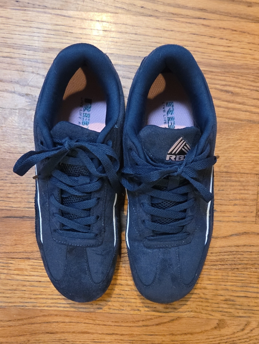 RBX Women's Navy Blue Athletic Sneakers with White Trim